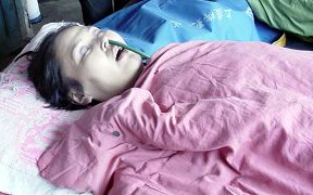 被迫害後的蘇菊珍臨終遺照