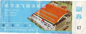 （歷史圖片：黑龍江雙城法輪功學員保存的哈爾濱法輪功學習班期間飛馳冰球館門票）