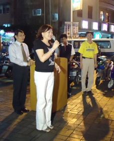 賴淑娞議員開口第一句話就是「法輪大法好」