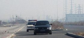 幾天來停靠在港北監獄門外的警車和昌黎縣六一零專車
