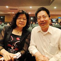'嘉義市獅子會會長莊坤益與夫人'