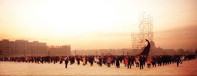 長春文化廣場每天晨煉都有六、七百人參加