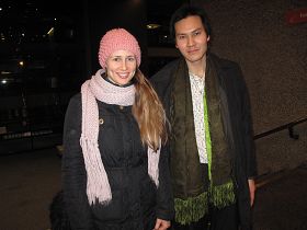 女演員尤麗婭和男友