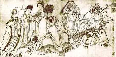 吳道子《送子天王圖》局部