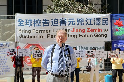 圖8：紐省自由黨資深成員、人權活動家安德魯•布希（Andrew Bush）先生。