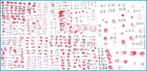 四百二十六人簽名按手印要求釋放優秀公務員彭樺英