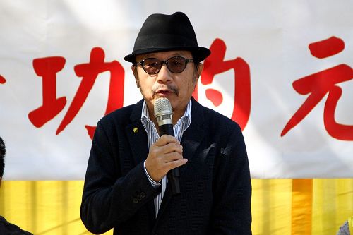 '圖5：保衛香港自由聯盟發言人韓連山強調：「中國一定要鏟除共產黨，中國同胞才能重獲新生。」'