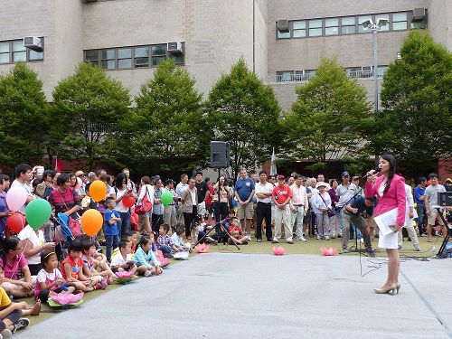 '圖9、法輪功學員舉辦的中秋聯歡活動現場'