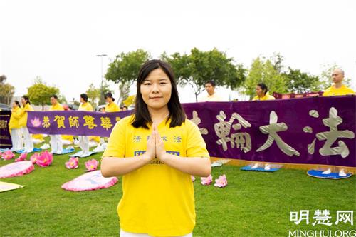 '圖4：就讀加州大學洛杉磯分校的Alice孫感恩師尊，讓自己有機會返本歸真。'